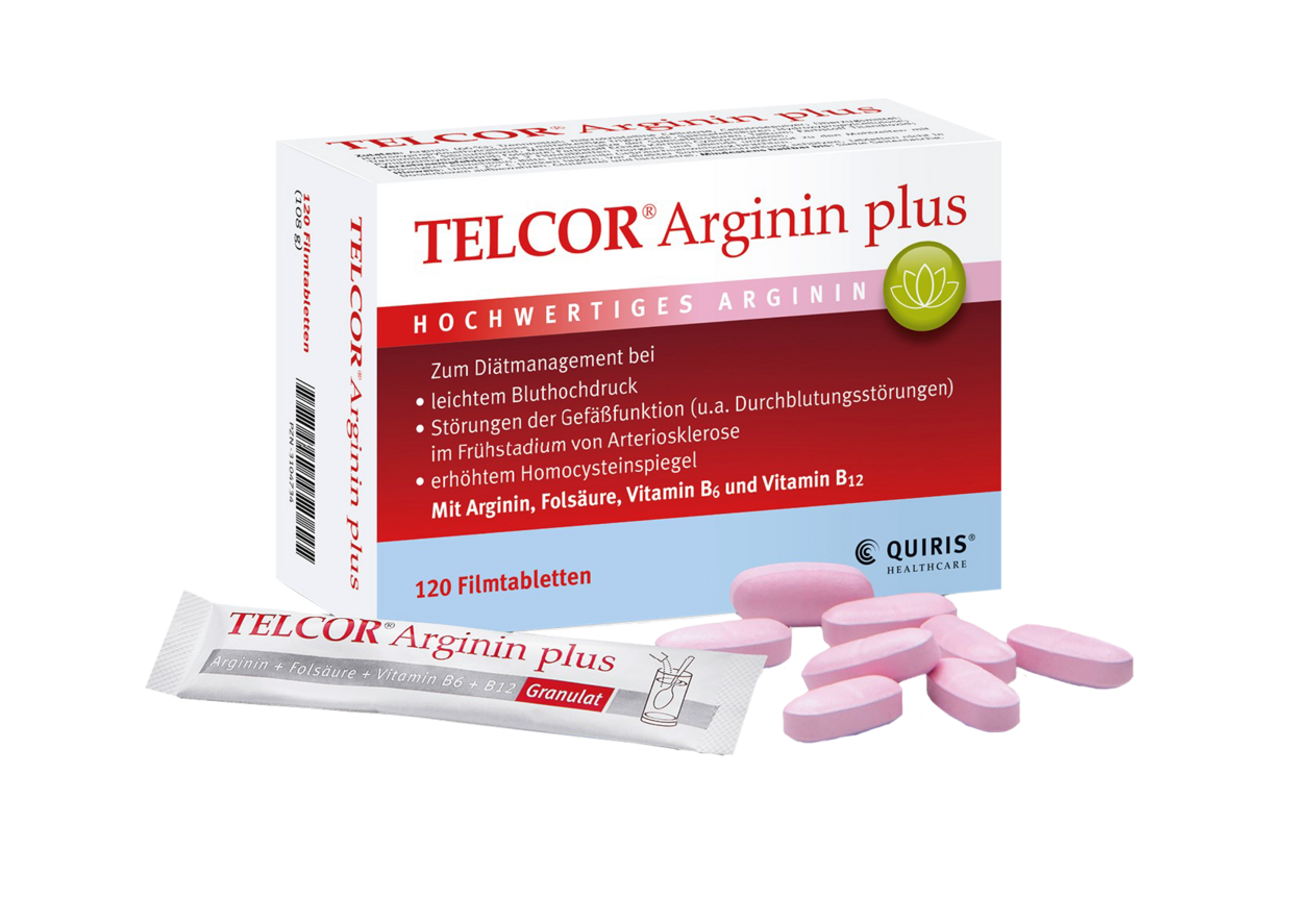 Telcor Arginin plus Produktverpackung